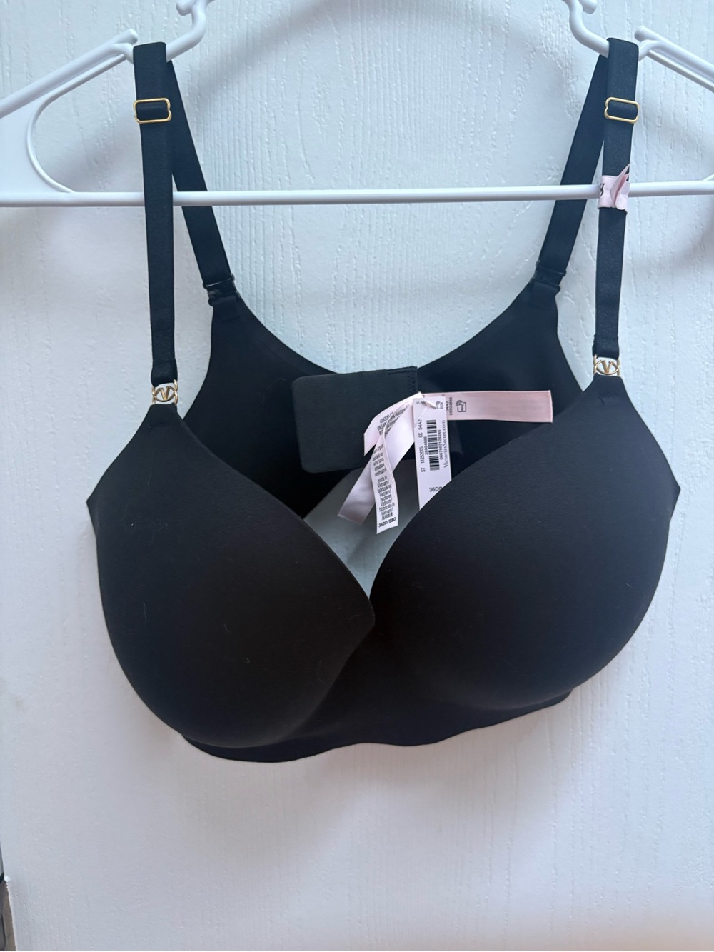 Victoria's Secret Black Molded T-Shirt Bra — Smooth Support - Dream Angels padde